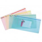 Папка DL zip-lock AXENT 1409 полупрозрачная цветная